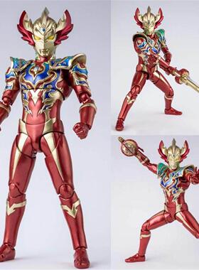 泰迦三重斯特利姆彩虹形态奥特手办SHF艾克斯关节超可动人偶act