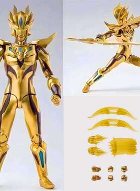 SHF机甲闪耀赛罗奥特手办机动黄金赛罗儿童玩具关节可动人偶男3