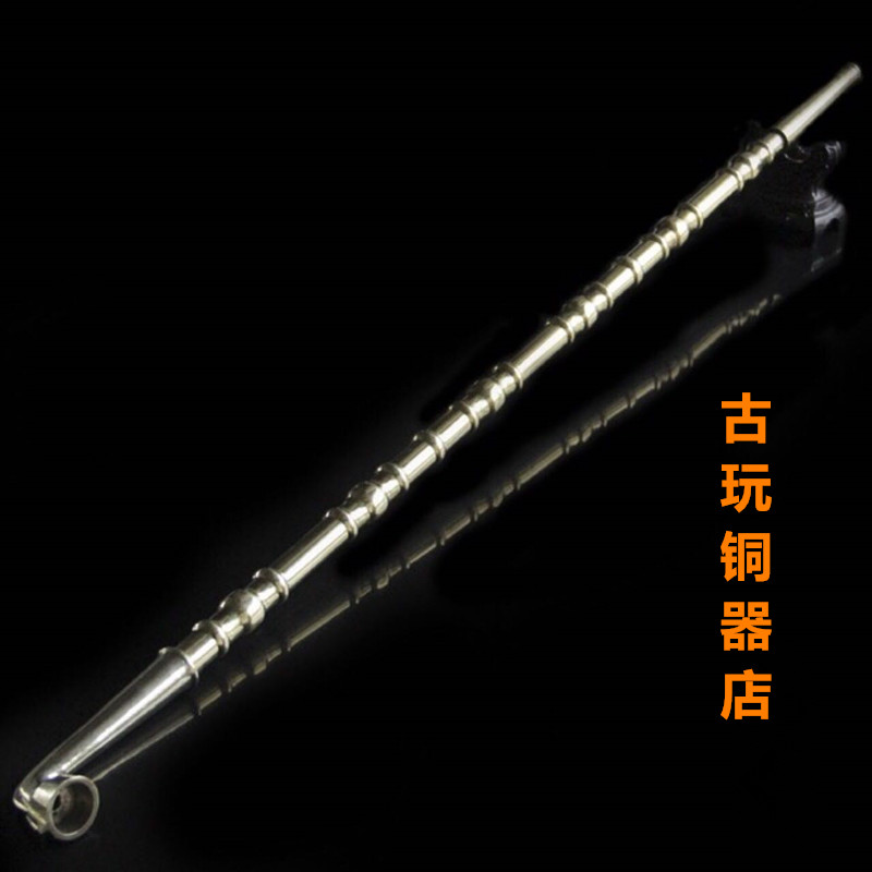 加长款传统黄铜烟斗用烟丝旱烟烟袋锅子长烟杆烟袋锅烟锅老式烟枪