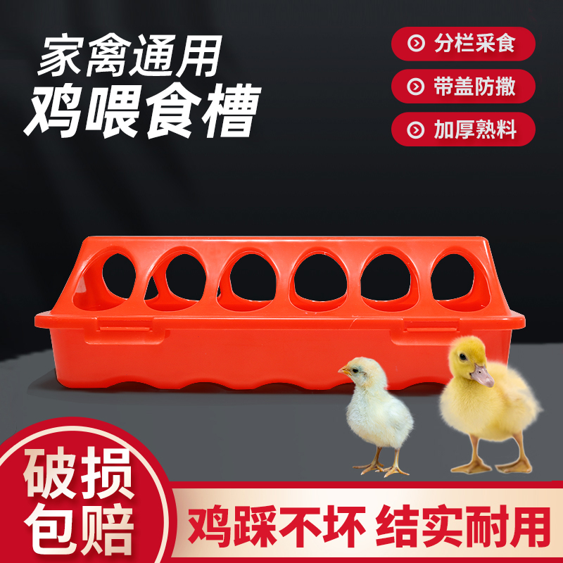 小鸡饲料喂食器芦丁鸡食槽雏鸡自动喂食器小鸡专用槽子喂食盒鹌鹑