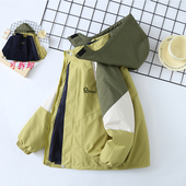 男童外套秋冬2023新款 冬装 中大童加厚加绒可拆卸三合一儿童冲锋衣