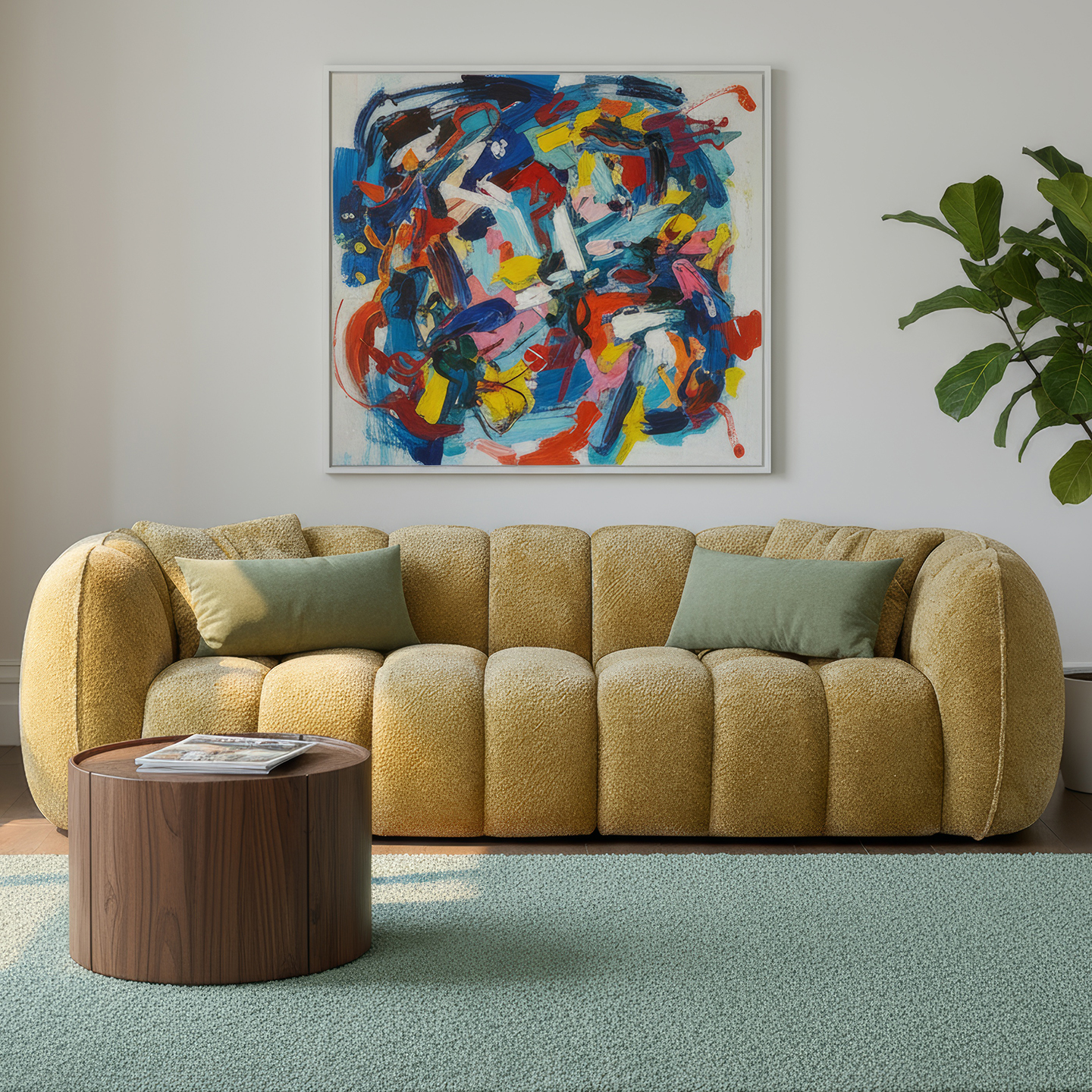 青竹邻南瓜沙发法式复古布艺沙发