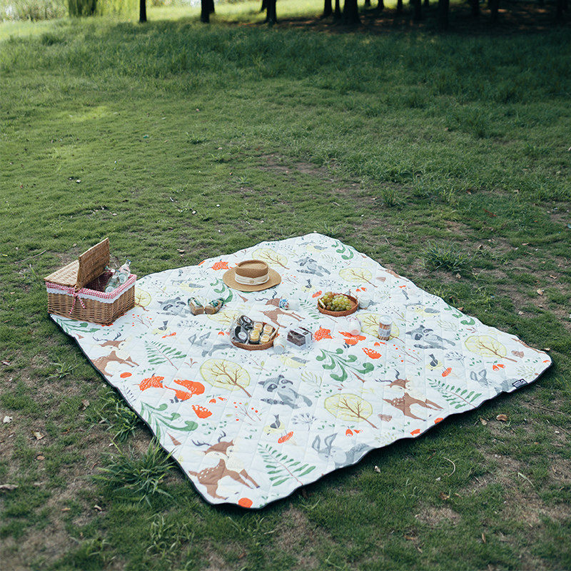 kommot牧彻加厚野餐垫防潮垫户外露营地垫草地防水便携野餐布坐垫