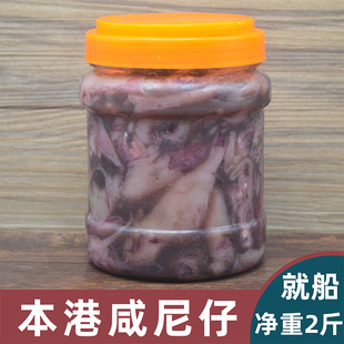 汕尾特产本港就船尼仔解无沙咸鱿鱼潮汕现捕现腌咸尼啊解蒸肉饼