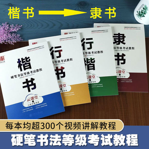 正版包邮，书法等级考试教程