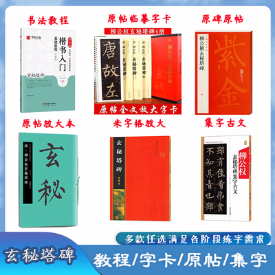 玄秘塔碑多款任选毛笔练字帖