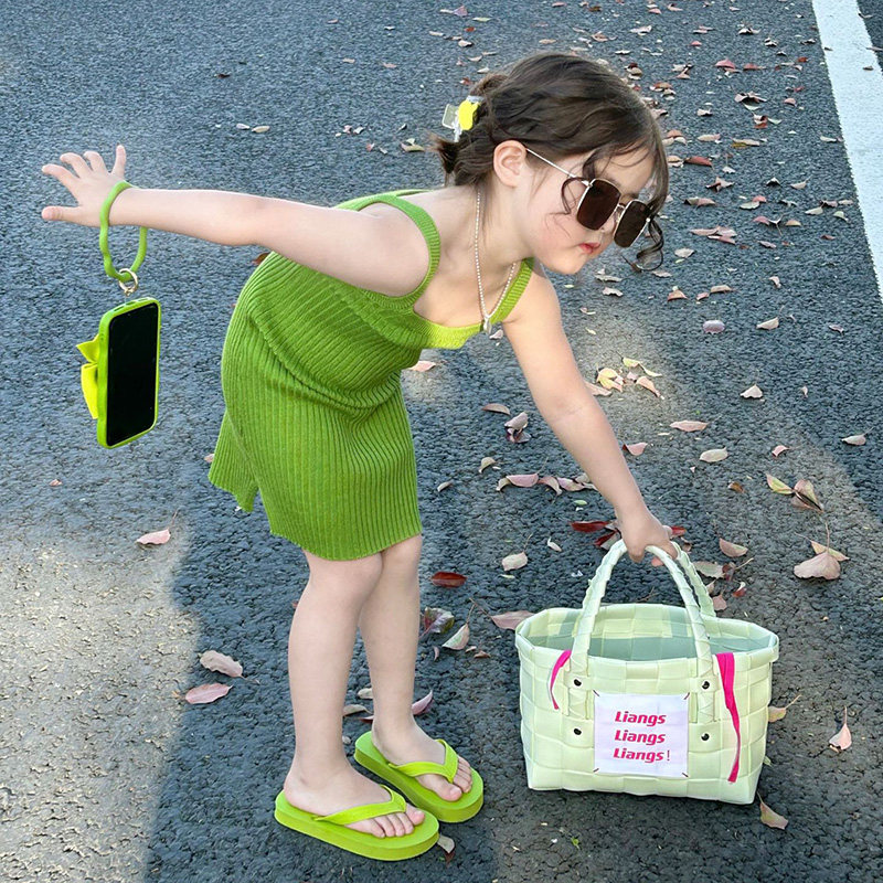 女童针织吊带裙夏装2026新款中小童修身裙子儿童背心裙宝宝连衣裙,童装/婴儿装/亲子装,连衣裙,淘宝优惠券,粉丝福利购,淘宝优惠卷