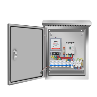 304不锈钢电箱室外三相四线电表配电箱明装户外380计量防水电箱盒
