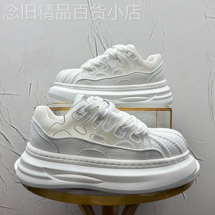 【海外奢品】男鞋2026新款内增高板鞋厚底小白鞋青春潮流休闲潮鞋