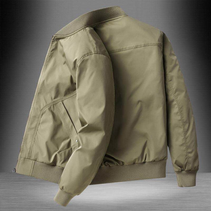 飞行夹克男2026春秋新款宽松休闲薄款工装外套大码防风软壳棒球服
