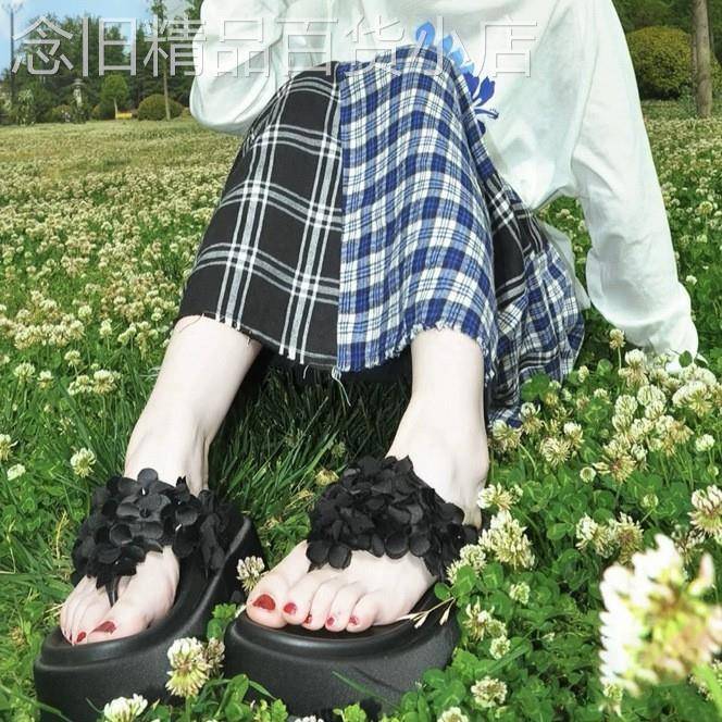 香港IT代购赵昭仪同款人字拖女2026夏季外穿厚底沙滩夹趾凉拖鞋潮