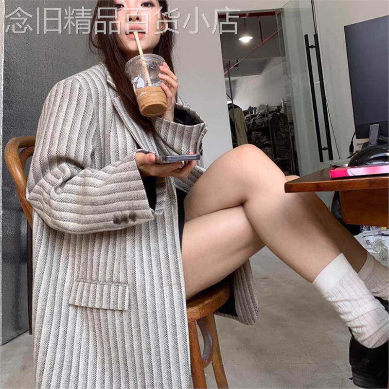 WFYO/设计师原创2026春秋新款羊毛毛呢子西装外套小众西服不撞衫