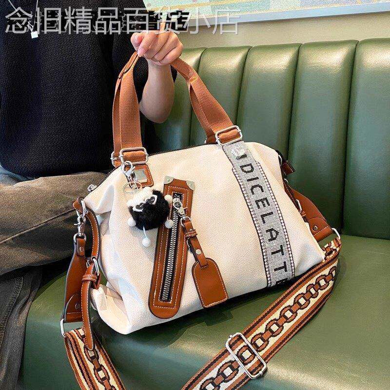 法国ZAMP洋派小个子托特包女时髦大容量镶钻高级感软皮斜挎手提包