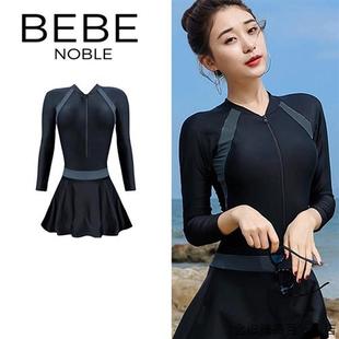 连体遮肉女款 BEBE 爆款 微胖女孩泳衣 NOBLE2024新款 保守泡温泉大码