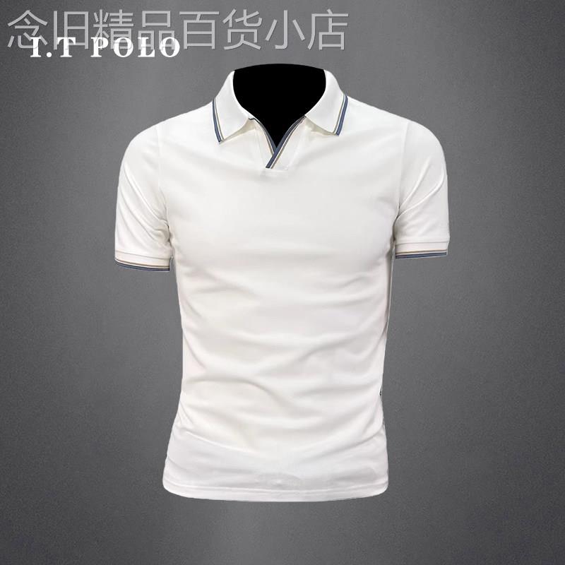 I.T POLO 专柜~POLO衫男短袖t恤夏季潮牌新款修身T恤百搭上衣男