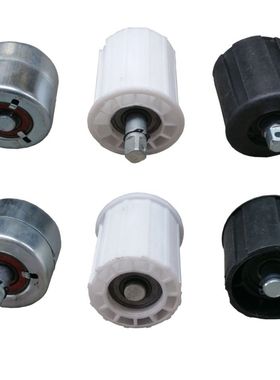 车库卷帘门管轴配件白色黑色铁尾插闷头 管状电机3寸四寸轴承尾叉