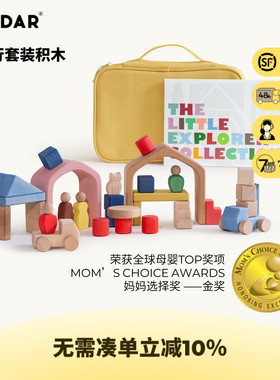 AVDAR积木便携装外出旅行游戏玩具儿童早教益智建构男女孩礼物包
