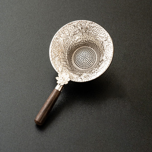 极素鱼戏荷塘茶漏茶滤轻奢茶具配件公道杯滤茶器不烫手泡茶过滤器