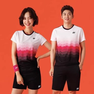 2025年新款羽毛球服男女上衣速干套装运动T恤比赛定制球衣运动服