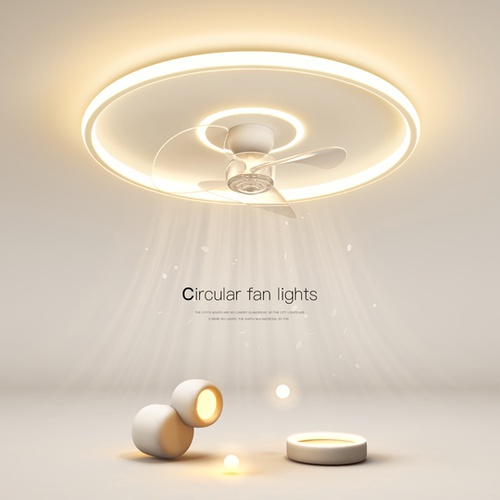 简约现代风扇灯led卧室灯