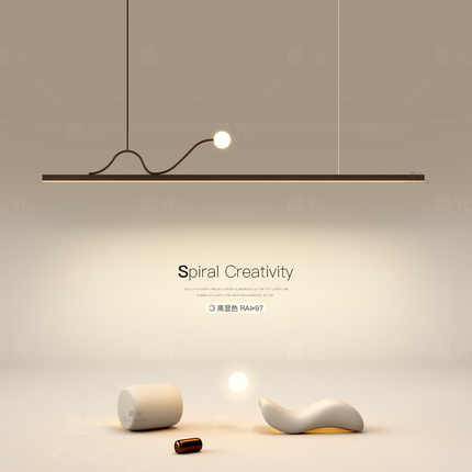 意式高级感餐厅吊灯2025新款长条餐桌led灯简约吧台茶室吊线灯具