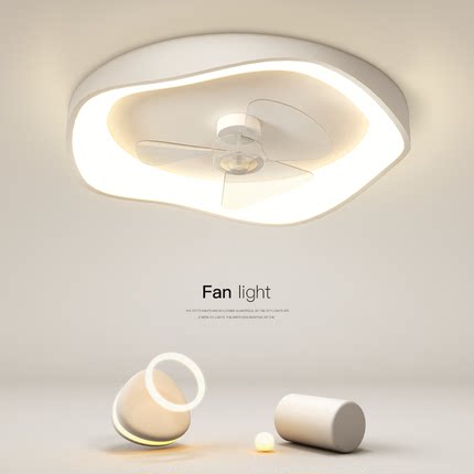 最光创意风扇灯简约现代led吸顶灯儿童房卧室客厅灯餐厅房间灯具