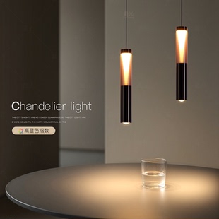 主卧室床头小吊灯意式过道玄关吊线灯极简房间可升降吧台餐厅灯具