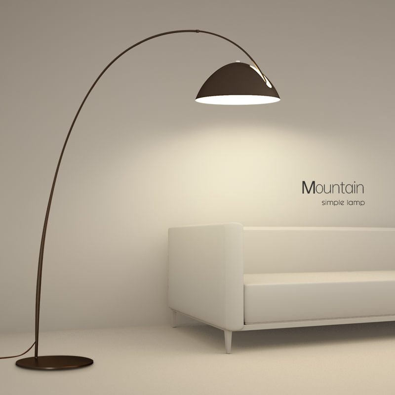 极简创意落地灯客厅钓鱼灯