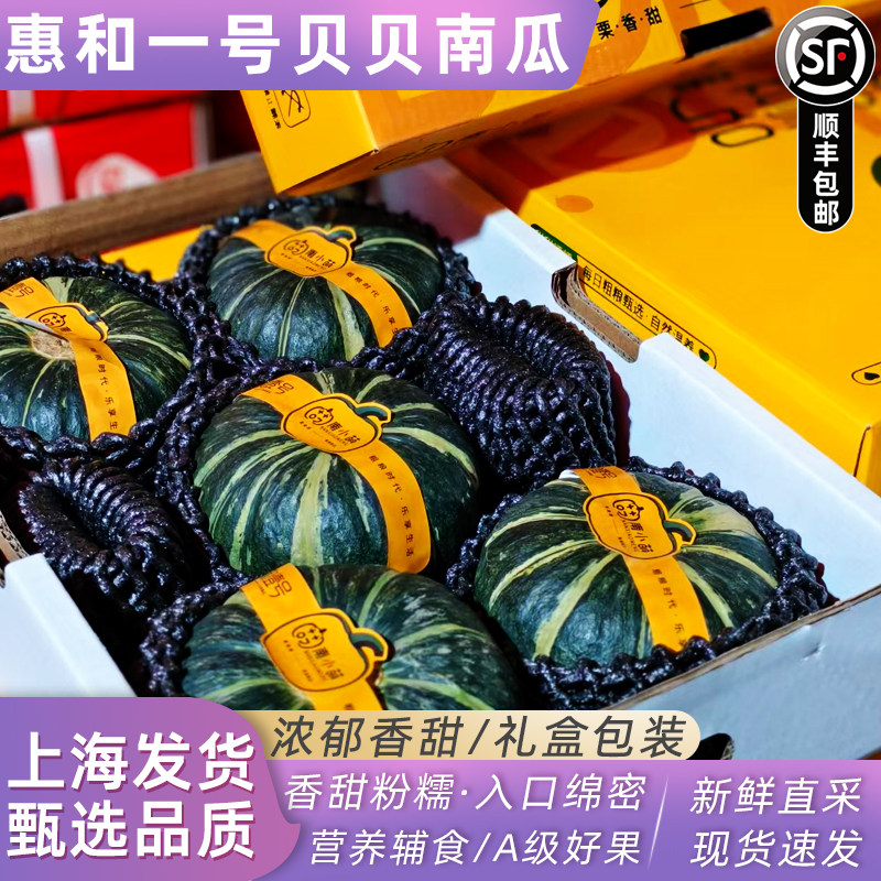 南小萌贝惠和一号贝贝小南瓜营养辅食正宗板栗南瓜当季粗粮顺丰