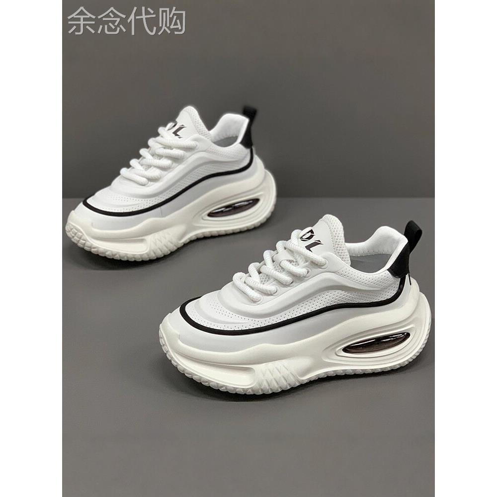 云朵般脚感Minimalism Aquaman低帮简约时尚小白鞋男厚底内增高轻
