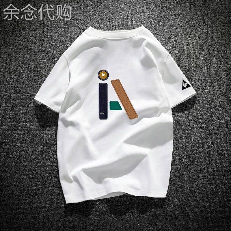 香港潮牌新款夏季短袖T恤男宽松百搭纯棉大尺码美式潮男休闲半袖T