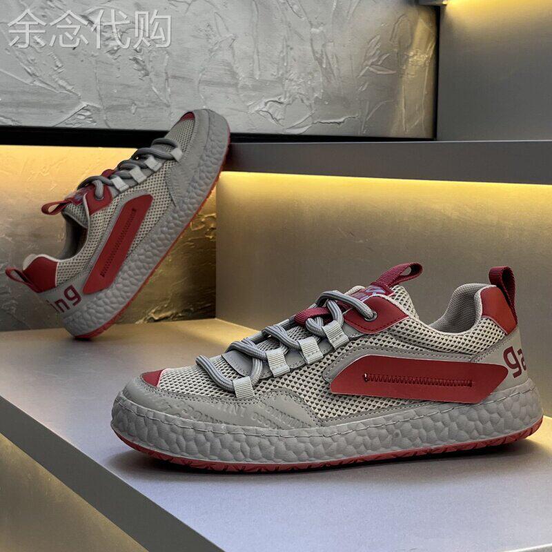 【意大利&奢品】软底网面鞋2026年夏季透气低帮板鞋时尚休闲男鞋