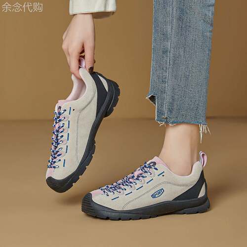西班牙小众品牌ONGYSL户外登山鞋女春季新款厚底防滑系带休闲