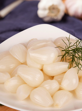 山东正宗糖醋蒜头新鲜去皮腌制爽口蒜泡菜下酒开胃小咸菜水晶甜蒜