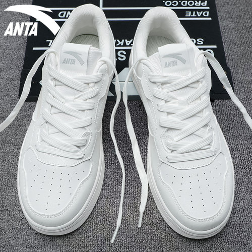 安踏小白鞋板鞋男鞋2025新款