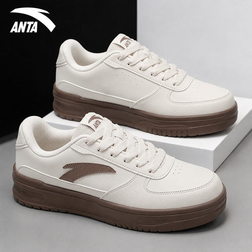 安踏轻程V2经典皮面板鞋