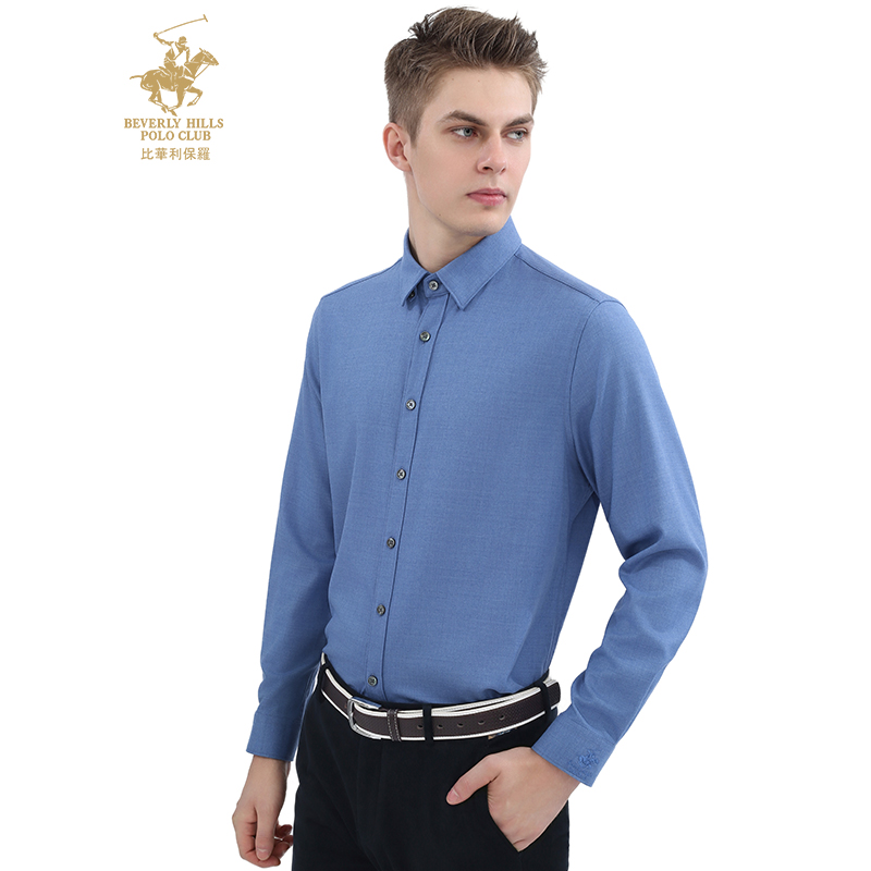 比华利保罗长袖衬衣秋冬新品