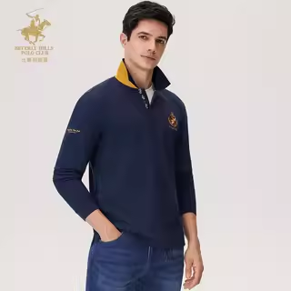 比华利保罗秋季新款长袖Polo衫T恤男商务上衣,男装,Polo衫,淘宝优惠券,粉丝福利购,淘宝优惠卷