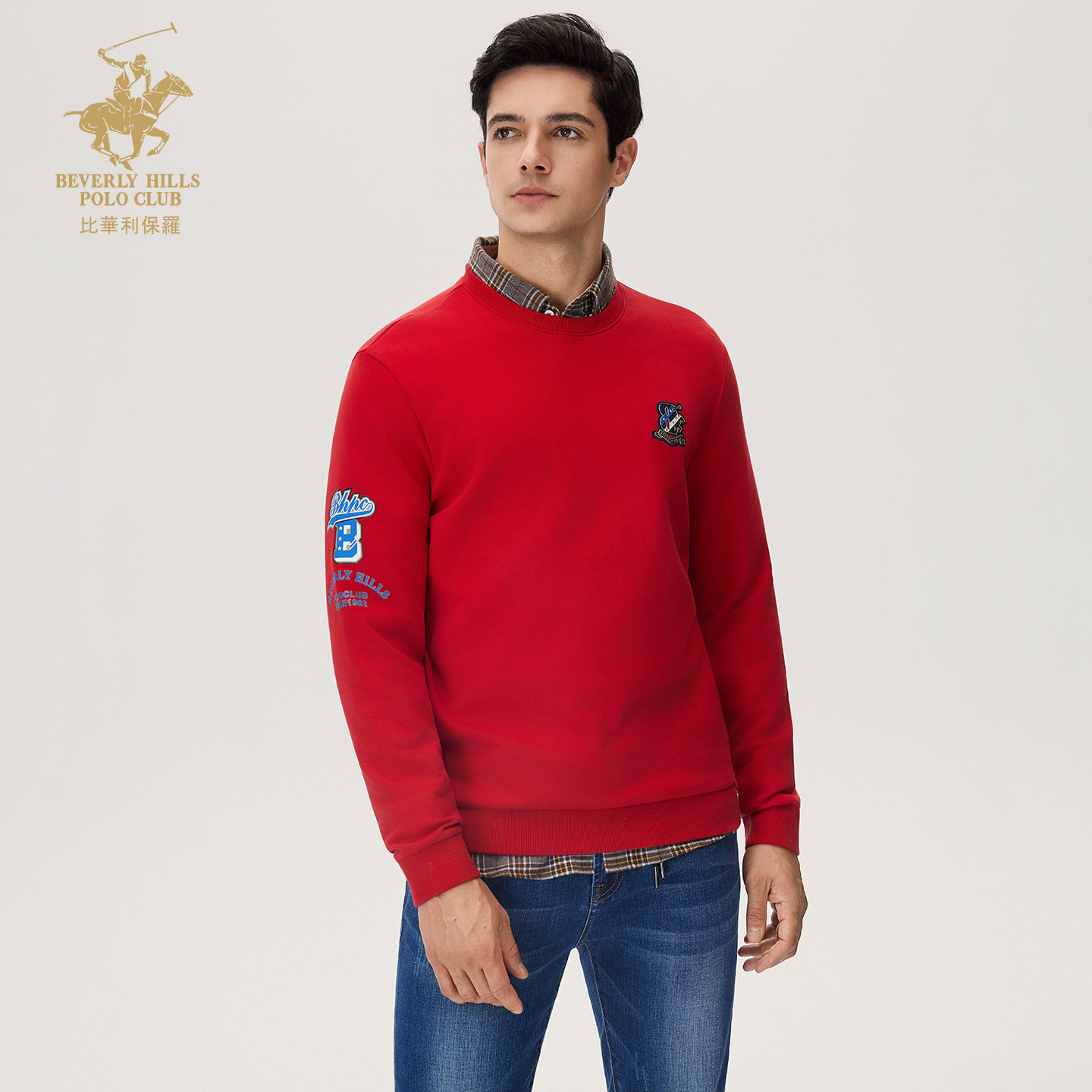 比华利保罗2025秋季新款男士圆领卫衣运动保暖上衣,男装,卫衣,淘宝优惠券,粉丝福利购,淘宝优惠卷