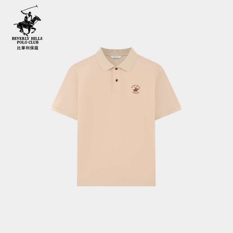 【防汗迹】比华利保罗商务休闲短袖polo衫男款夏透气干爽翻领T恤