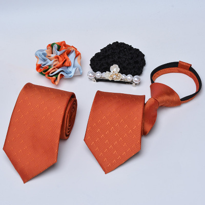 平安银行职业头花女领花套装韩版发饰大蝴蝶结护士姐酒店盘发网兜