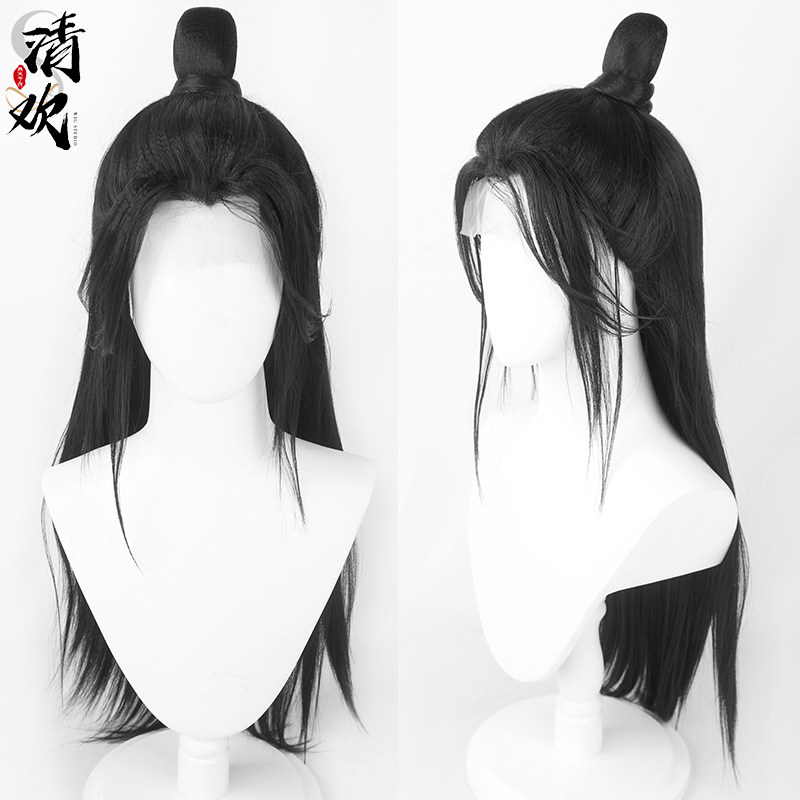 清欢汉服帅气男cos假发套图片