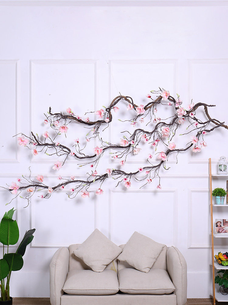 中式彷真树藤玉兰花树假树落地花艺橱窗背景装饰假花室内客厅造景,鲜花速递/花卉仿真/绿植园艺,仿真花,淘宝优惠券,粉丝福利购,淘宝优惠卷