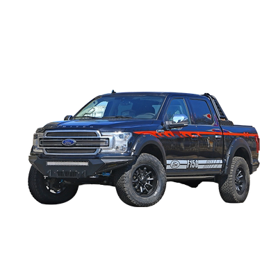 F150猛禽前杠改装件15-20款f150卫士前保险杠绞盘防撞杠