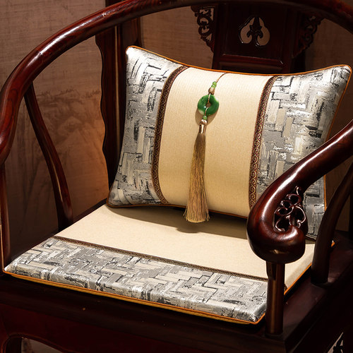 新中式红木沙发垫茶桌椅子坐垫
