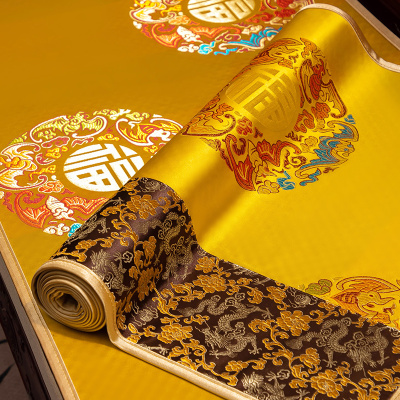 新中式沙发巾红木沙发坐垫盖布