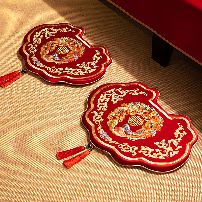 结婚跪垫新中式敬茶婚庆用品