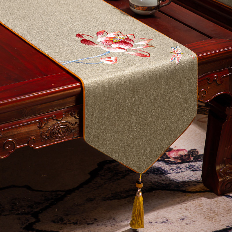 中式桌旗茶席垫子餐桌茶台垫布茶旗茶桌布艺长条定制,居家布艺,桌旗,淘宝优惠券,粉丝福利购,淘宝优惠卷