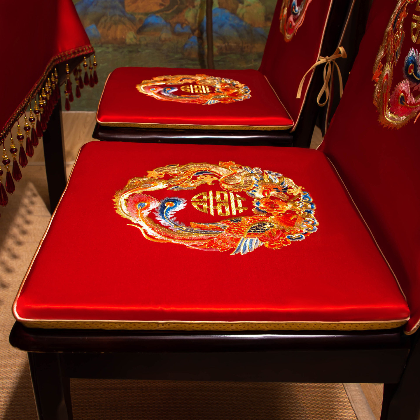 新中式椅垫坐垫结婚喜庆座垫喜字刺绣垫子红色婚庆喜垫跪拜防滑垫,居家布艺,椅套/椅垫,淘宝优惠券,粉丝福利购,淘宝优惠卷