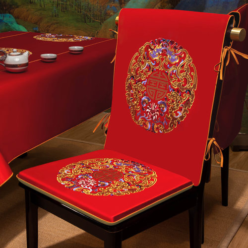 中式椅垫实木椅子垫定制